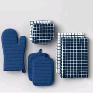 Blue 7 Piece Kitchen Set